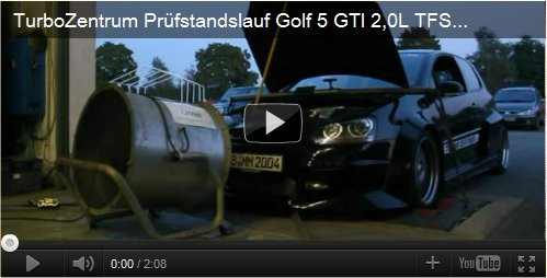 Golf V TFSI Prüfstandsvideo
