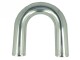 Aluminium elbow 180° with 80mm diameter, Mandrel bent, polished