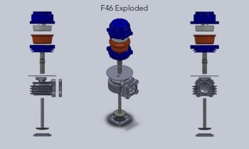 Wastegate TiAL F46P, silver, 1,0 bar