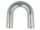 Aluminium elbow 180° with 70mm diameter, Mandrel bent, polished
