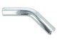 Aluminium elbow 45° with 80mm diameter, Mandrel bent, polished