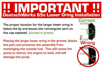 Fuel pump DeatschWerks DW65v VW Golf 4 1.8T AWD