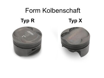 Kolbensatz (4 Stück) für HONDA B18A Integra LS with B16A head (81,5mm, 12.4:1)