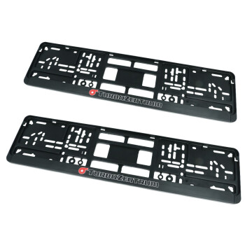 2x TurboZentrum TZ license plate holders