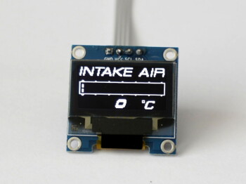 OLED 0.96" digital single intake air temperature...