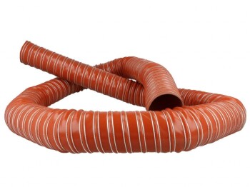 Cold air feed ducting hose silicone - 2m length - red, 25mm | BOOST products