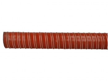 Cold air feed ducting hose silicone - 2m length - 76mm, red | BOOST products