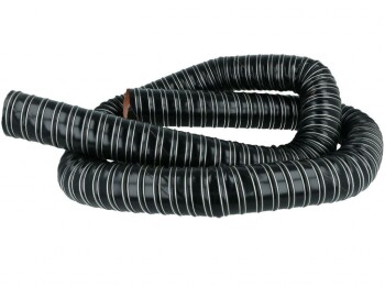Cold air feed ducting hose silicone - 2m length - 76mm, black | BOOST products
