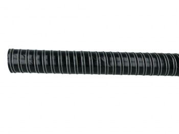 Cold air feed ducting hose silicone - 2m length - 76mm, black | BOOST products