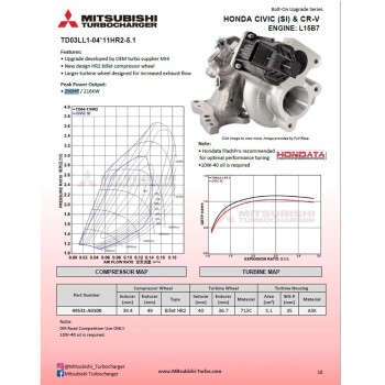 MHI Performance Turbolader Honda Civic SI Turbo Upgrade bis 260 PS