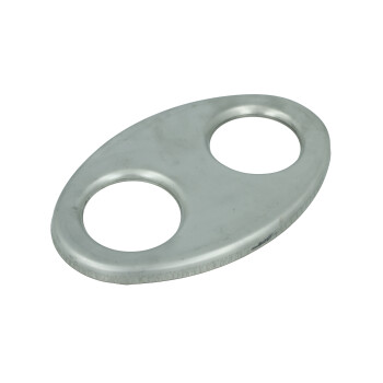 Edelstahl Verschlussplatte oval für Universal...