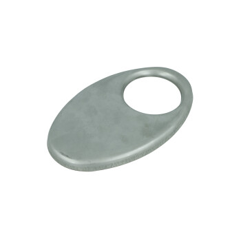 Edelstahl Verschlussplatte oval für Universal...
