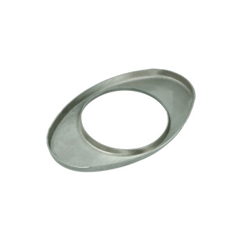 Edelstahl Verschlussplatte oval für Universal...