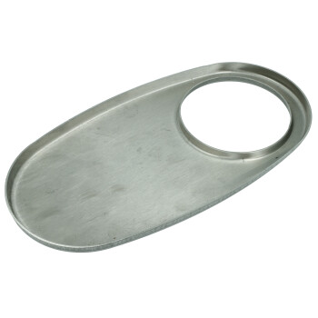 Edelstahl Verschlussplatte oval für Universal...