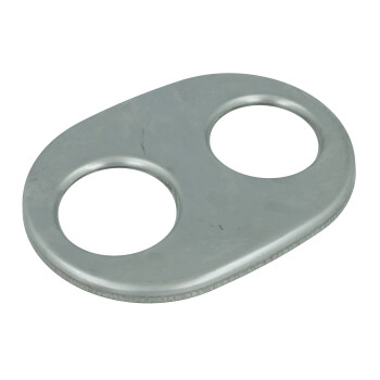 Stainless steel end plate for exhaust mufflers / oval...