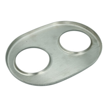 Stainless steel end plate for exhaust mufflers / oval...