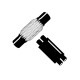 Edelstahl Verschlussplatte oval für Universal Schalldämpfer mit 140x270 mm / Ø 76 mm / horizontal seitlich versetzt