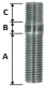 Stud M10 x 1.25 x 30 with 10.9 strength