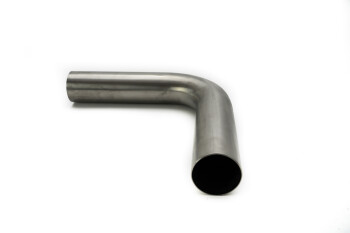 90° Titan Bogen gezogen 76 mm (3") / Titan Grade 3