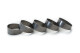 5x Titanium Pie Cuts - (45° total angle) 63,5 mm (2.5") - wide