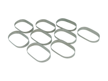 9x Titanium Pie cuts bent vertically 76 mm (3") -...