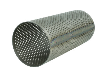 Titan Rohr perforiert/gelocht 89 mm (3.5") / Titan Grade 3