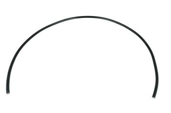 Rohrleitung Aluminium - schwarz 1m