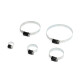 5er Pack HD Schlauchschellen, schwarz, 32-44mm