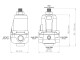 Fuel pressure regulator FPR100s -06 AN / Dash 6 | Nuke Performance