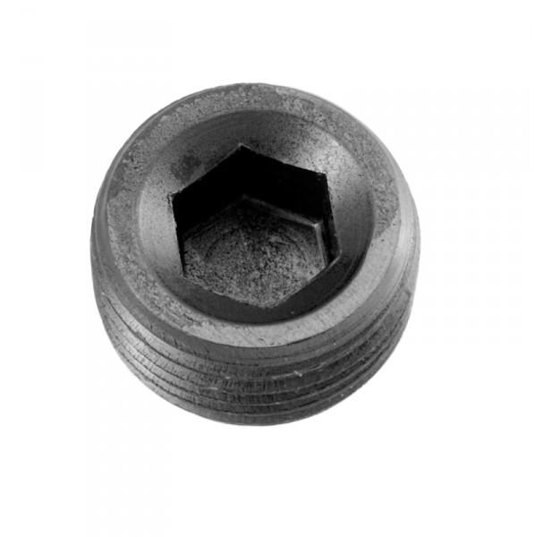 20Pcs uxcell Carbon Steel Internal Hex Thread Socket Pipe Plug M8x1 Male Thread Black Pipe Cap for Garden Pipe Pneumatic Solenoid Valve 