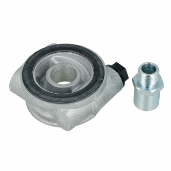 Ölfilter Adapterplatte mit Thermostat und 2x M22x1,5...