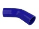 Silikonbogen 45°, 38mm, blau