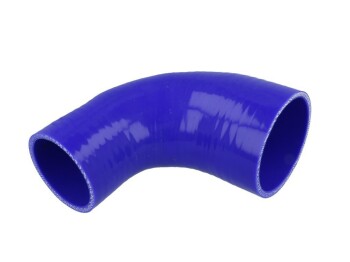 Silicone Reducer Elbow 90°, 70 - 60mm, blue | BOOST...