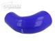 Silikon Reduzierbogen 90°, 63 - 51mm, blau | BOOST products