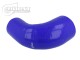 Silicone Reducer Elbow 90°, 57 - 51mm, Blue