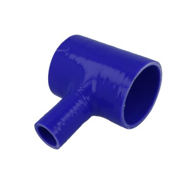 Silicone T-Piece Adapter 60mm / 25mm / Blue