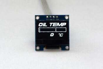 OLED 1.3" digital single oil temperature gauge (Celsius) | Zada Tech
