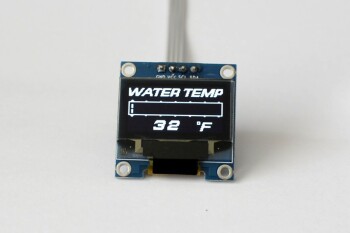 OLED 1.3" digital single water temperature gauge (Fahrenheit) | Zada Tech