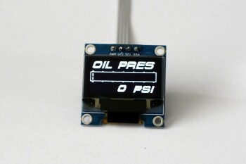 OLED 1.3" digital single oil pressure gauge (Psi) - incl. sensor | Zada Tech