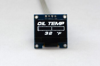 OLED 1.3" digital single oil temperature gauge...