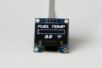 OLED 1.3" digital single fuel temperature gauge...