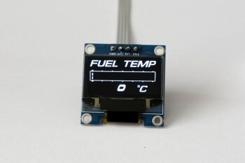 OLED 1.3 Zoll digitale Kraftstoff Temperaturanzeige (Celsuis) // inkl. Sensor | Zada Tech
