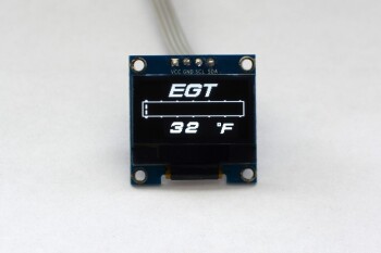 OLED 1.3 Zoll digitale Abgastemperaturanzeige (Fahrenheit) // inkl. Sensor | Zada Tech