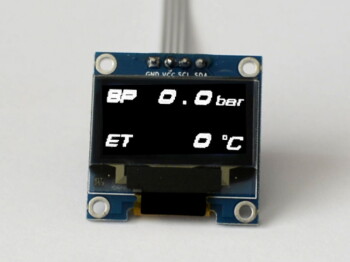 OLED 1.3" digital dual exhaust gas temperature (¡C) + boost pressure (Bar) display - incl. sensors | Zada Tech