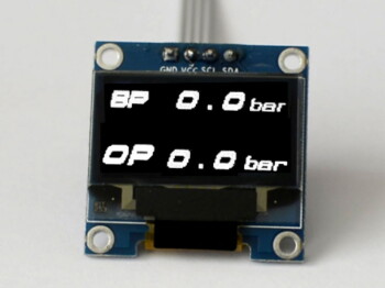 OLED 1.3" digital dual boost + oil pressure (Bar) display - incl. sensors | Zada Tech