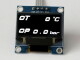 OLED 1.3" digital dual oil temperature (°C) + oil pressure (Bar) display - incl. sensors