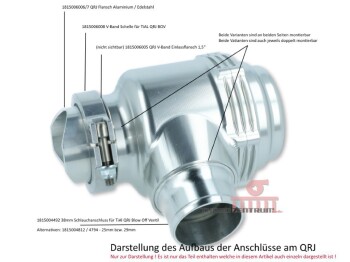 38mm V-Band set for TiAL QRJ for welding