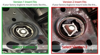 034Motorsport Aluminium torque support + insert for bearing Audi A3/S3 8V (Version 2)