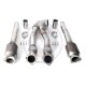 Downpipe kit incl. 200 CPSI racing catalytic converters for Audi RS3 8V | Wagner tuning