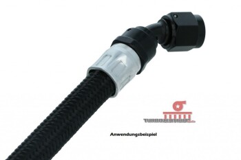 Dash 30° Crimp Style Hose End - Black | RHP